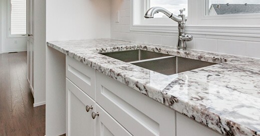 marble top sink counter